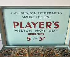 Players  cigarette box & 10 empty packs