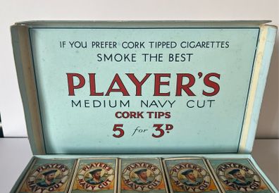 Players  cigarette box & 10 empty packs