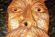 Unique signed terracotta Buso mask