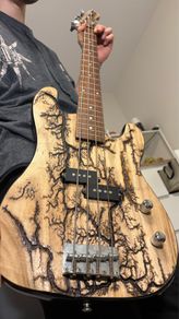 bass with burned patterns
