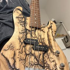 bass with burned patterns