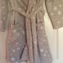 A Lovely Grey Dressing Gown - Star Pattern - Read Carefully ref Size - # Image 2