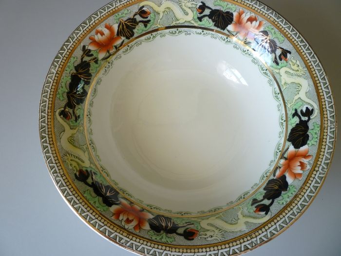 Myott Lotus Bowl Antique Circa 1920's Immaculate Large