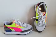 Puma sport shoes trainers runners colourfull uk4 EU 37
