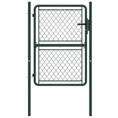 Garden Gate Steel 100x125 cm Green