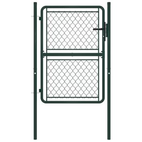 Garden Gate Steel 100x125 cm Green