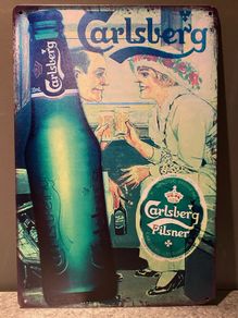 Carlsberg Tin Metal sign