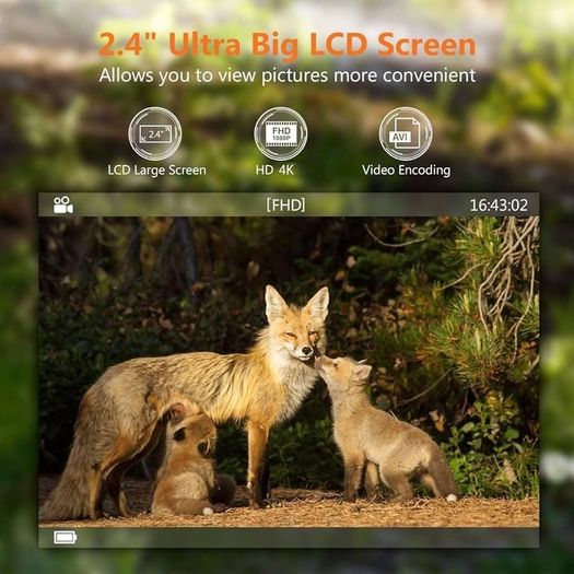 NEW SALE | Wildlife Camera 36MP 4K Trail Camera with 940nm Night Vision 0.3s Motion Activated 120 Degree Detecting Range IP66 Waterproof Design for Garden Camera Trap and Outdoor Nature Wildlife Scouting