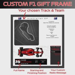 Custom made Formula 1 display frame