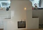 Quartz granite (silestone maple bianco) island worktop