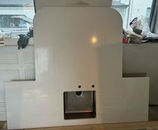 Quartz granite (silestone maple bianco) island worktop