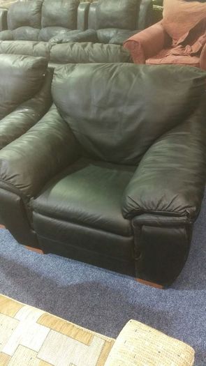 'Contempo' brand new 3+1+1 real full leather Suite