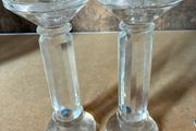 Pair of Galway crystal candlesticks