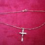 9ct Yellow Gold 375 Pendant Cross on a 9ct Yellow Gold 375 Chain Necklaces 3,5g Image 6
