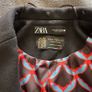 Zara Manteco Wool Mix Black Coat Medium Image 5