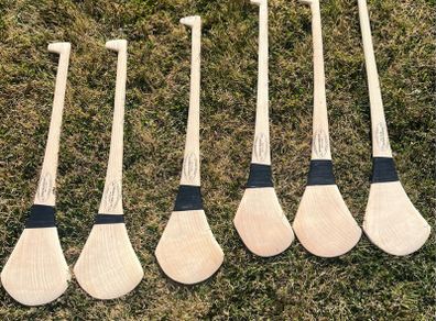 Cathal Drinan handcrafted ash hurleys from Mallow Cork