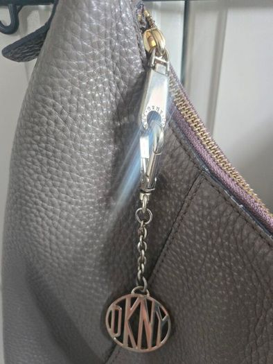 DKNY genuine leather hobo bag