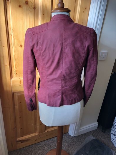 Ladies Biker Jacket, Lightweight Faux Leather Jacket