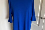 Cos royal blue viscose mix dress size 12