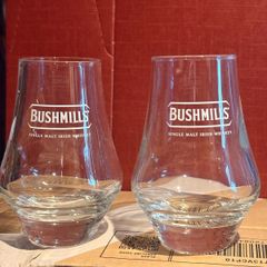 BUSHMILLS whiskey glasses