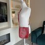Ladies Red Buckle Style Crossbody Bag Image 9