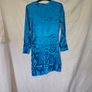 Mango Blue Satin Mini Dress Image 7