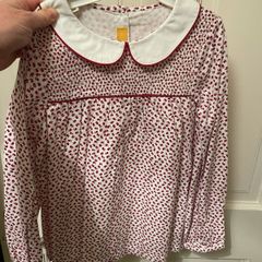 Little Bird floral blouse with Peter Pan collar age 6-7