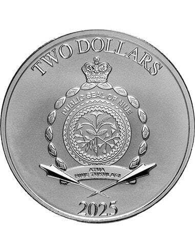 2025 Niue 2 Dollars 1 oz Silver Bullion Coin - Mickey and Friends BU (In Capsule)