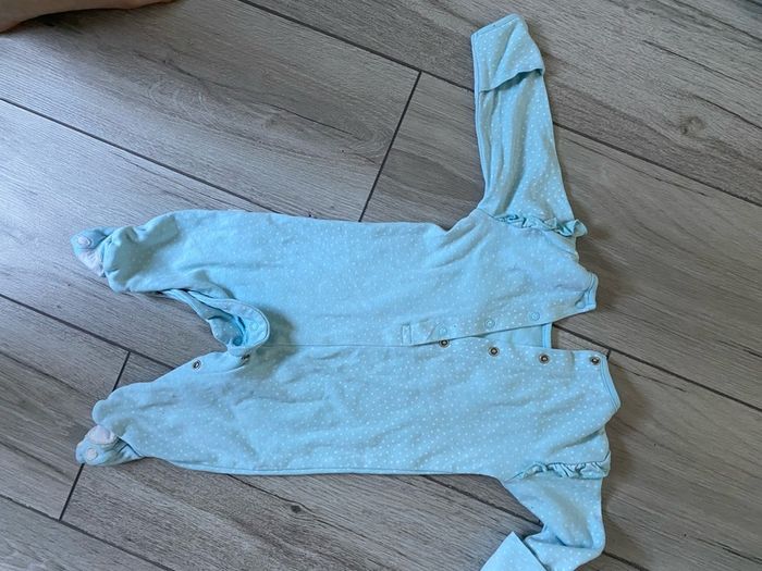 Jojo maman Bebe sleep suit aqua