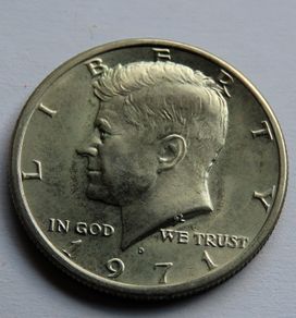 JFK Kennedy Half dollar 1971  D