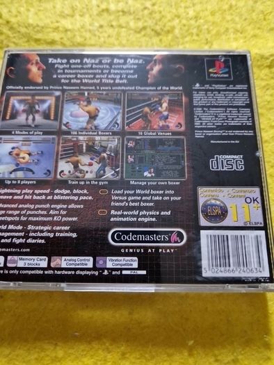 Prince Naseem Boxing  PlayStation 1 ps1 PlayStation 2 ps2 games Original
