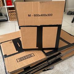 8 Moving Boxes Medium Size (600 x 400 x 300 mm)