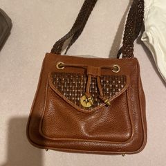 Cisco tan leather handbag