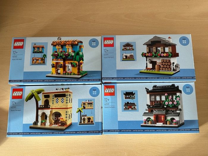 Lego Houses of the World x4
