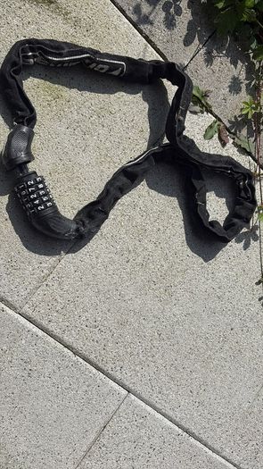 bicycle chain lock with combination code