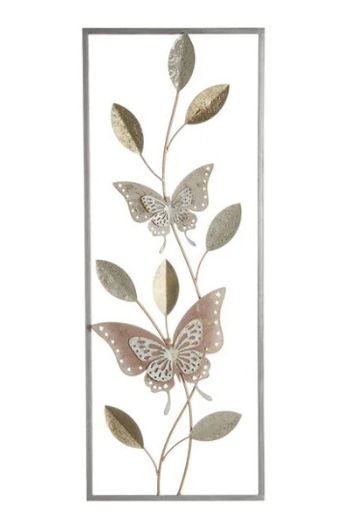 Floral Metal Wall Art 28.6cm X 74.3cm