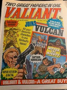 Valiant and Vulcan Comics x 10 Issues-Full Run from 10th April 1976- 12th June 1976- Continuous, Vintage UK Comics. IPC Magazines