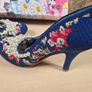 Womens Irregular Choice Blue Floral Pearly Girly High Heels Court Shoes Bridal Wedding  Size Uk 5 Eu 38 Boxed Image 10