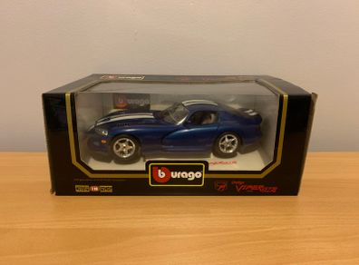 1/18 Burago Model Car Dodge Viper GTS Coupe 1996