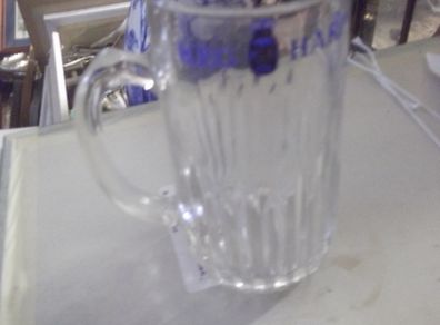 a vintage keg harp glass