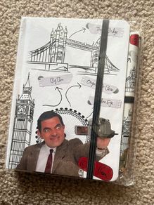 2 New Mr Beans Note Books & Pens