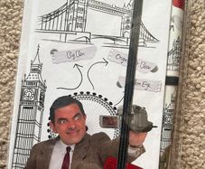 2 New Mr Beans Note Books & Pens