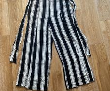 Ladies Light Striped Trousers Size Small