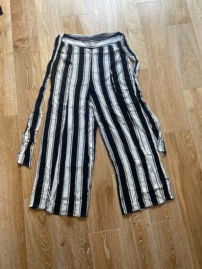 Ladies Light Striped Trousers Size Small