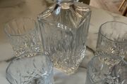 Whisky decanter and 4 glasses