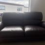 Two Genuine barely used Leather Sofas FREE DELIVERY ACROSS DUBLIN Image 4