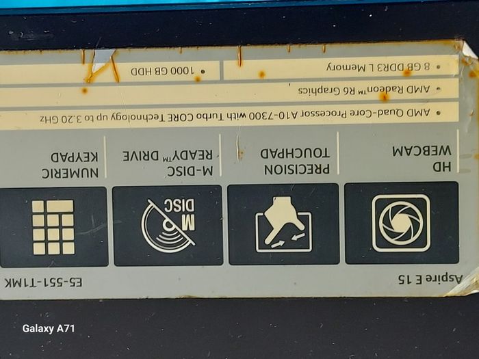 ACER ASPIRE 15, AMD A10-7300 Radeon R6, 10 Compute Cores 4C + 6G, 1.9GHz, 8GB Ram, 500GB HDD, windows 10, microsoft Edge, Opera, Chrome