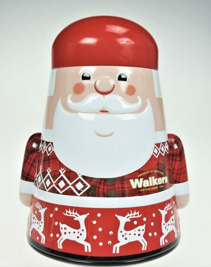 Walker's Wobbly Santa Biscuit Tin