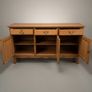 Danish Brutalist Oak Sideboard, 1960s Architectural Design Image 3