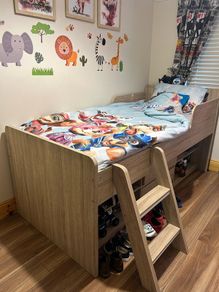 kids mid sleeper bed